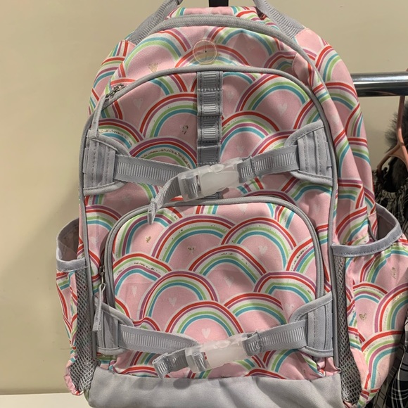 Pottery barn kids girls Mackenzie large backpack and classic lunch box euc - Picture 1 of 10